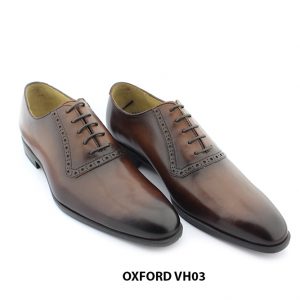 [Outlet size 42] Giày buộc dây nam hàng hiệu oxford VH03 003