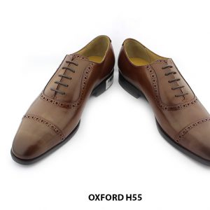 [Outlet size 38.43] Giày da nam màu vàng bò Oxford HH55 004