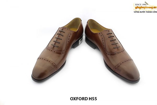 [Outlet size 38.43] Giày da nam màu vàng bò Oxford HH55 004