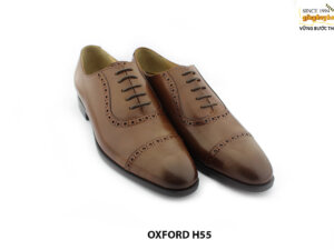 [Outlet size 38.43] Giày da nam màu vàng bò Oxford HH55 003
