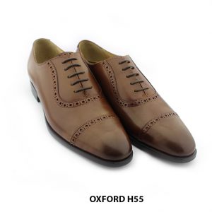 [Outlet size 38.43] Giày da nam màu vàng bò Oxford HH55 003