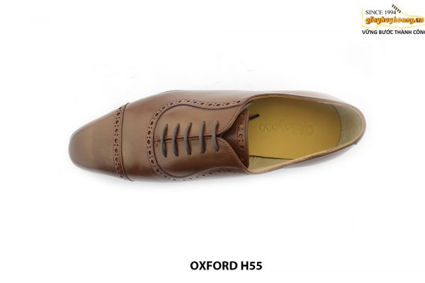[Outlet size 38.43] Giày da nam màu vàng bò Oxford HH55 002