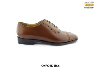 [Outlet size 38.43] Giày da nam màu vàng bò Oxford HH55 001