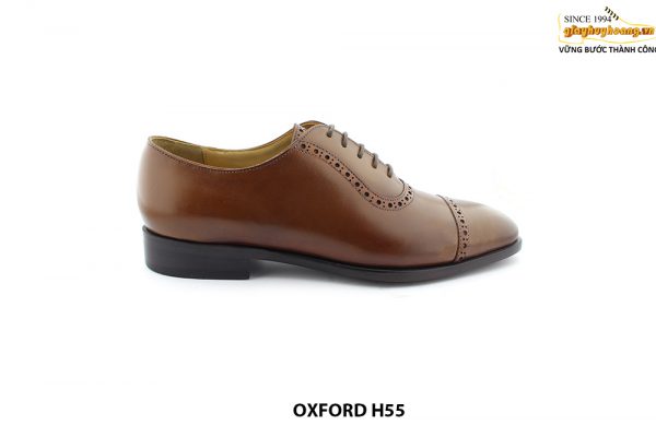 [Outlet size 38.43] Giày da nam màu vàng bò Oxford HH55 001