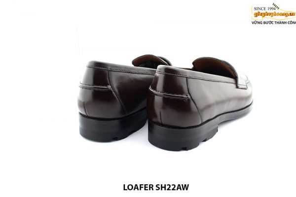 [Outlet size 42] Giày lười da nam màu nâu loafer SH22AW 005