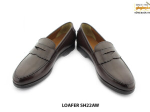 [Outlet size 42] Giày lười da nam màu nâu loafer SH22AW 004