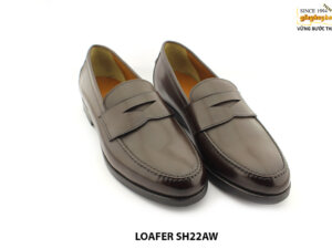 [Outlet size 42] Giày lười da nam màu nâu loafer SH22AW 003