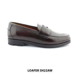[Outlet size 42] Giày lười da nam màu nâu loafer SH22AW 001