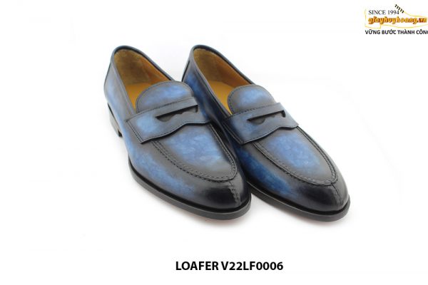 [Outlet size 43] Giày lười nam nhuộm màu thủ công Loafer V22LF0006 003