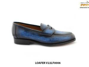 [Outlet size 43] Giày lười nam nhuộm màu thủ công Loafer V22LF0006 001