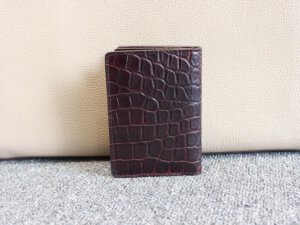 Ví đựng thẻ danh thiếp ATM da vân cá sấu 002