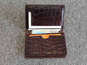 Ví đựng thẻ danh thiếp ATM da vân cá sấu 006