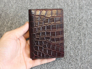 Ví đựng thẻ danh thiếp ATM da vân cá sấu 001