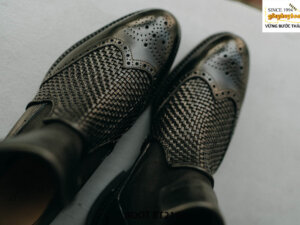Giày da nam công sở đế da bò Chelsea Boot BT2149 001