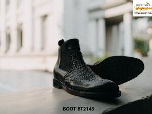 Giày da nam công sở đế da bò Chelsea Boot BT2149 002