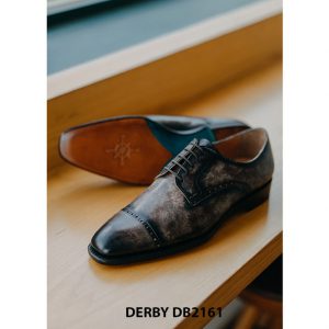 Giày tây nam da bò thảo mộc cao cấp Derby DB2161 004