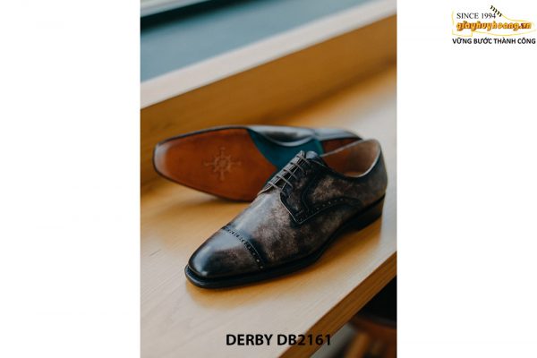 Giày tây nam da bò thảo mộc cao cấp Derby DB2161 004