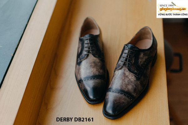 Giày tây nam da bò thảo mộc cao cấp Derby DB2161 002