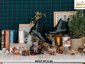 Giày da nam cổ cao hàng hiệu Chelsea Boot BT2146 003