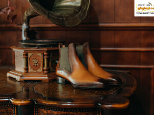 Giày nam cổ cao đế da bò Chelsea Boot BT2148 001