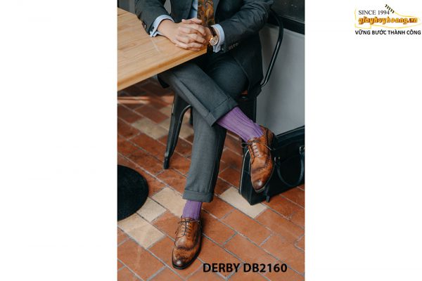 Giày tây nam nhuộm màu thủ công Derby DB2160 003