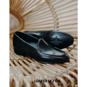 Giày lười nam da màu đen Penny Loafer LF2166 003
