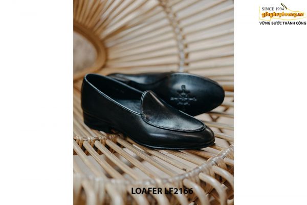Giày lười nam da màu đen Penny Loafer LF2166 003