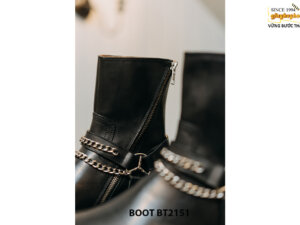 Giày da nam cổ cao khóa kéo phong cách Zip Boot BT2151 005