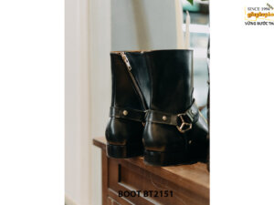 Giày da nam cổ cao khóa kéo phong cách Zip Boot BT2151 004