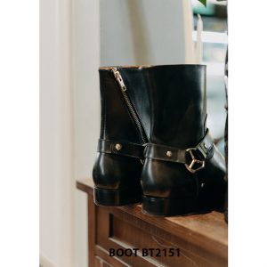 Giày da nam cổ cao khóa kéo phong cách Zip Boot BT2151 004