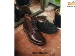 Giày da nam cổ cao buộc dây thời trang cao cấp BT2155 004
