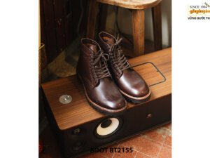 Giày da nam cổ cao buộc dây thời trang cao cấp BT2155 002