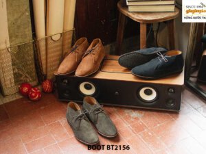 Giày da nam cổ lửng da lộn Chukka Boot BT2156 001