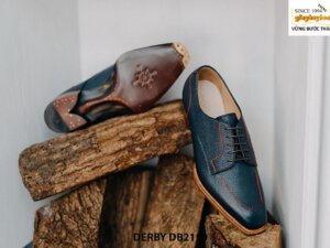 Giày tây nam da vân hột chống nhăn Derby DB2159 005