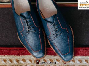 Giày tây nam da vân hột chống nhăn Derby DB2159 001