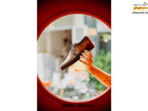 Giày tây nam nhập da bê từ ý italy Derby DB2166 004