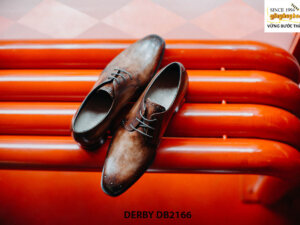 Giày tây nam nhập da bê từ ý italy Derby DB2166 003