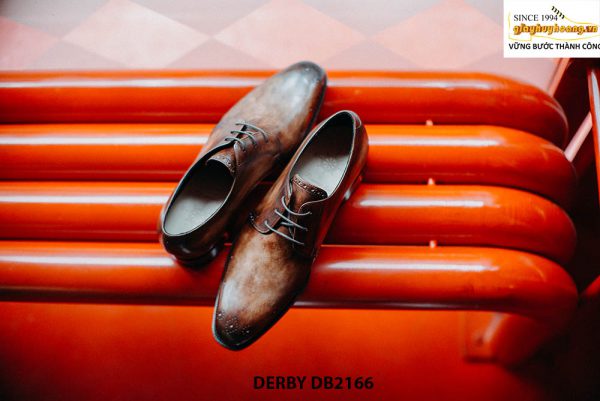Giày tây nam nhập da bê từ ý italy Derby DB2166 003