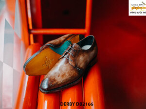 Giày tây nam nhập da bê từ ý italy Derby DB2166 002