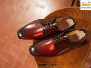 Giày da nam đơn giản mũi vuông quyền lực Derby DB2175 004