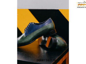 Giày da nam phối xanh độc đáo Derby DB2176 004