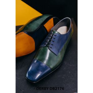 Giày da nam phối xanh độc đáo Derby DB2176 003