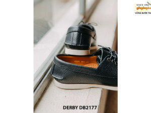 Giày da nam màu xanh vân hạt chống nhăn Derby DB2177 004