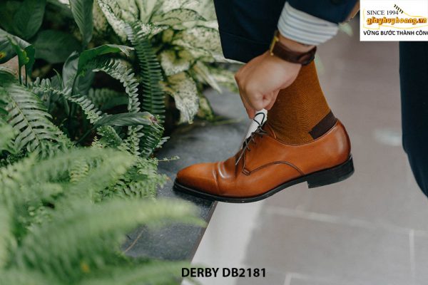 Giày tây nam mặc quần áo vestsuit Derby DB2181 003