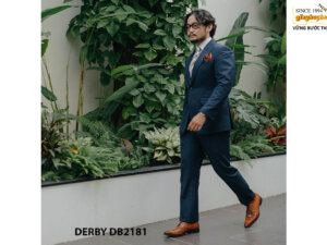 Giày tây nam mặc quần áo vestsuit Derby DB2181 002