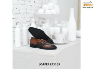 Giày lười nam nhuộm màu thủ công Patina Penny Loafer LF2165 004