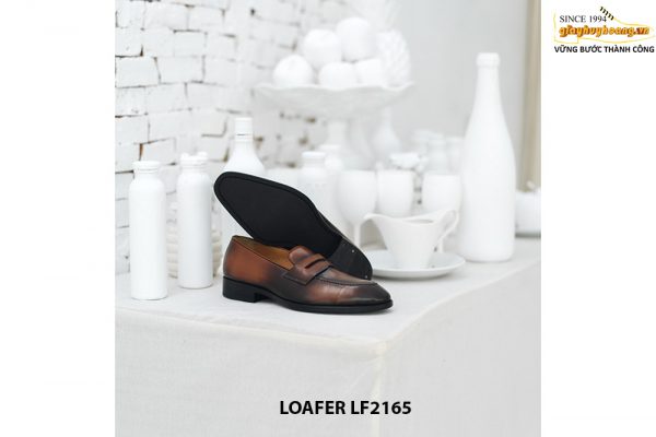 Giày lười nam nhuộm màu thủ công Patina Penny Loafer LF2165 004
