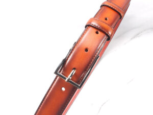 Dây nịt thắt lưng nam 2.8 cm đầu khóa kim giayhuyhoangvn mẫu 6 001