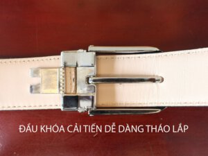 Dây nịt thắt lưng nam đầu khóa kim giayhuyhoangvn mẫu 4 003