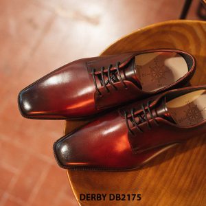 Giày da nam đơn giản mũi vuông quyền lực Derby DB2175 004